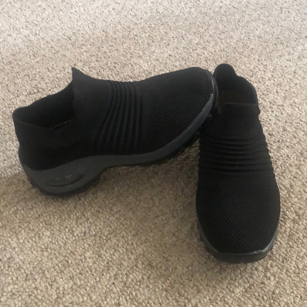 Black Slip On Sneakers
